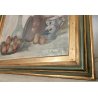 ANTICO QUADRO DIPINTO Marchetti NATURA MORTA FRUTTA VASO BOTTIGLIA OLD PAINTING