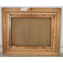 ANTICO QUADRO DIPINTO Marchetti NATURA MORTA FRUTTA VASO BOTTIGLIA OLD PAINTING