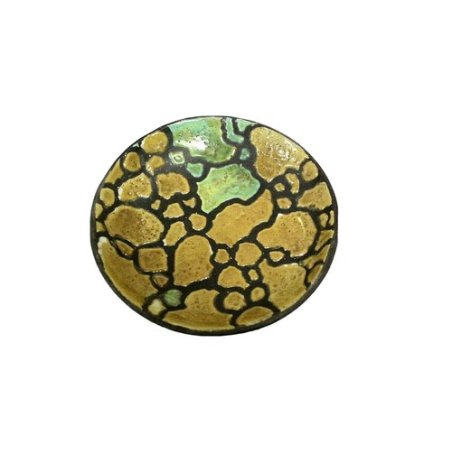 PIATTO CIOTOLA CERAMICA SMALTATA RAKU FIRMATO STILE SCANDINAVO EPOCA 1960 