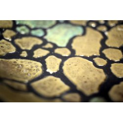 PIATTO CIOTOLA CERAMICA SMALTATA RAKU FIRMATO STILE SCANDINAVO EPOCA 1960 