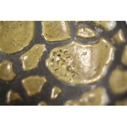 PIATTO CIOTOLA CERAMICA SMALTATA RAKU FIRMATO STILE SCANDINAVO EPOCA 1960 