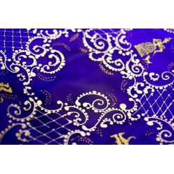 ANTICO RARO PIATTO VETRO MURANO BLU GLASS  DECORATO FIGURE DAMA CAVALIERI '800