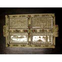 SET TAVOLA ANTIPASTIERA OLIERA SALIERA FORMAGGIERA PUTTI STILE VENEZIANO RESINA