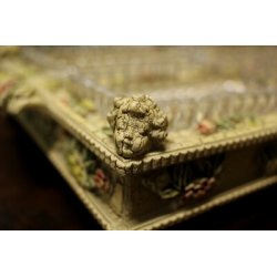 SET TAVOLA ANTIPASTIERA OLIERA SALIERA FORMAGGIERA PUTTI STILE VENEZIANO RESINA