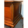 ANTICA CASSAPANCA LOMBARDA legno NOCE epoca 700 RINASCIMENTALE OLD WOOD CHEST