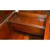 ANTICA CASSAPANCA LOMBARDA legno NOCE epoca 700 RINASCIMENTALE OLD WOOD CHEST