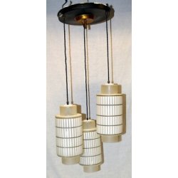 ANTICO LAMPADARIO CASCATA VETRO 1960 DESIGN STILNOVO VENINI MURANO VETRO ACIDO