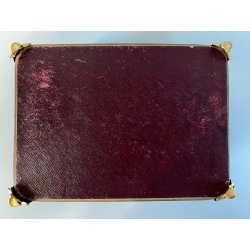 ANTICO SCRIGNO COFANETTO PORTAGIOIE SCATOLA LEGNO VETRO INTERNO ROSA XIX sec.