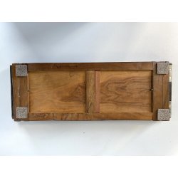 FERMALIBRI PIEGHEVOLE VITTORIANO LEGNO INTARSIATO DECORO NEOCLASSICO EPOCA '800