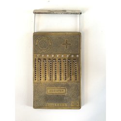 CALCOLATRICE CALCOLATORE  VINTAGE ADDIATOR Made France Unis 193 BREVETé S.G.D.G.