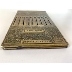 CALCOLATRICE CALCOLATORE  VINTAGE ADDIATOR Made France Unis 193 BREVETé S.G.D.G.