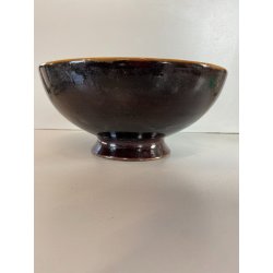 VASO CENTROTAVOLA BOWL CERAMICA La Fenice ALBISOLA DECORO UCCELLI