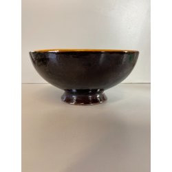 VASO CENTROTAVOLA BOWL CERAMICA La Fenice ALBISOLA DECORO UCCELLI