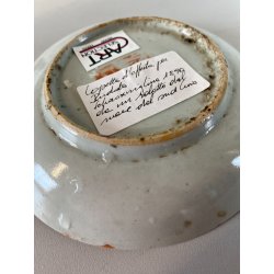 ANTICO PIATTINO PORCELLANA CINESE FAMILLE ROSE MOTIVO QUATTRO STAGIONI ø 13,5 cm