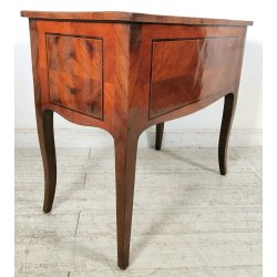 ANTICO SCRITTOIO Luigi XV EPOCA 1900 SCRIVANIA da CENTRO Legno Intarsiato DESK