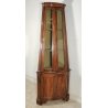 ANTICA ANGOLIERA epoca '900 LEGNO NOCE Vetrina 3 RIPIANI Mobile Angolo CANTONALE