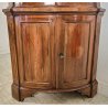 ANTICA ANGOLIERA epoca '900 LEGNO NOCE Vetrina 3 RIPIANI Mobile Angolo CANTONALE