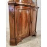 ANTICA ANGOLIERA epoca '900 LEGNO NOCE Vetrina 3 RIPIANI Mobile Angolo CANTONALE