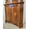 ANTICA ANGOLIERA epoca '900 LEGNO NOCE Vetrina 3 RIPIANI Mobile Angolo CANTONALE