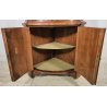ANTICA ANGOLIERA epoca '900 LEGNO NOCE Vetrina 3 RIPIANI Mobile Angolo CANTONALE