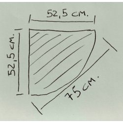 ANTICA ANGOLIERA epoca '900 LEGNO NOCE Vetrina 3 RIPIANI Mobile Angolo CANTONALE