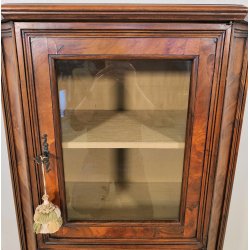 ANTICO MOBILE in STILE RADICA NOCE epoca '900 Vetrina Cassettiera 3 cassetti OLD