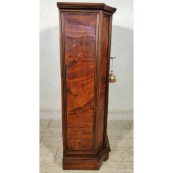 ANTICO MOBILE in STILE RADICA NOCE epoca '900 Vetrina Cassettiera 3 cassetti OLD