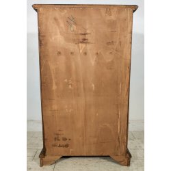 ANTICO MOBILE in STILE RADICA NOCE epoca '900 Vetrina Cassettiera 3 cassetti OLD