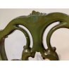 ANTICA SEDIA con BRACCIOLI Luigi XV 1900 dipinta VENEZIANA Verde Oro POLTRONCINA
