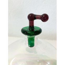 VASO VETRO SOFFIATO FIRMATO MURANO DESIGN BOCCETTA BOCCIA TAPPO VINTAGE ITALIA