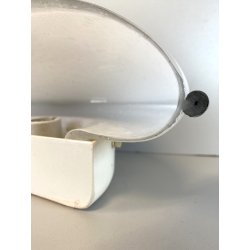 LAMPADA  APPLIQUE VETRO MURANO BIANCO OPALINO AVVENTURINA ARGENTO ANNI '70/'80