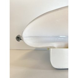 LAMPADA  APPLIQUE VETRO MURANO BIANCO OPALINO AVVENTURINA ARGENTO EPOCA '70/'80