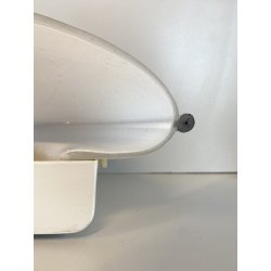 LAMPADA  APPLIQUE VETRO MURANO BIANCO OPALINO AVVENTURINA ARGENTO EPOCA '70/'80