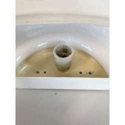 LAMPADA  APPLIQUE VETRO MURANO BIANCO OPALINO AVVENTURINA ARGENTO ANNI '70/80