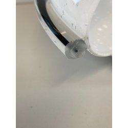 LAMPADA APPLIQUE VETRO MURANO BIANCO OPALINO AVVENTURINA ARGENTO VINTAGE '70/'80