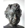 ANTICO BUSTO BRONZO BAMBINO LACRIME PIANTO STILE MEDARDO ROSSO SCULTURA STATUA