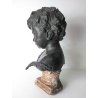 ANTICO BUSTO BRONZO BAMBINO LACRIME PIANTO STILE MEDARDO ROSSO SCULTURA STATUA