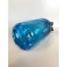 SIFONE BOTTIGLIA VETRO ACQUA di SELTZ F. Lachelli MORTARA AZZURRO ART DECO COLPI