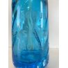 SIFONE BOTTIGLIA VETRO ACQUA di SELTZ F. Lachelli MORTARA AZZURRO ART DECO COLPI