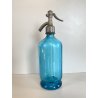 SIFONE BOTTIGLIA VETRO SELTZ AZZURRO Francesco Pescio CARPIGNANO S. ART DECO'