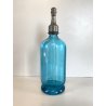 SIFONE BOTTIGLIA VETRO SELTZ AZZURRO Francesco Pescio CARPIGNANO S. ART DECO'