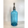 SIFONE BOTTIGLIA VETRO SELTZ AZZURRO Francesco Pescio CARPIGNANO S. ART DECO'