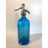 SIFONE SELTZ BOTTIGLIA VETRO AZZURRO "Antonietti Omegna" RICARD ART DECO'