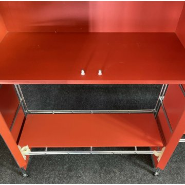 LIBRERIA MODULARE MULTISTRUX DESIGN FERRO MULTIMUEBLE CROMATO ANNI 60 VINTAGE