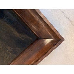 GRANDE ANTICO DIPINTO OLIO Sacra Famiglia FUGA in EGITTO ARTE RELIGIOSA 84x69 cm