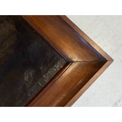 GRANDE ANTICO DIPINTO OLIO Sacra Famiglia FUGA in EGITTO ARTE RELIGIOSA 84x69 cm