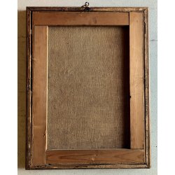 ANTICO DIPINTO OLIO Sacra Famiglia L' ADORAZIONE DEI MAGI RELIGIOSO  53,5 x69 cm