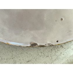 ANTICO PIATTO PARATA MAIOLICA POLICROMA SCENA MITOLOGICA DECORO GROTTESCHE ø52cm