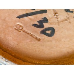 GRANDE  PIATTO CERAMICA DESIGN Kodra Ibrahim PER Rossicone 67/30 ANNI '70 ø 43cm