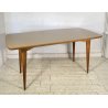 TAVOLO PRANZO DESIGN ANNI 60 ATTR Ico Parisi LEGNO VETRO TABLE VINTAGE